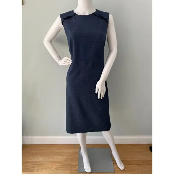 Ann Taylor Navy Midi Dress - Picture 4 of 8